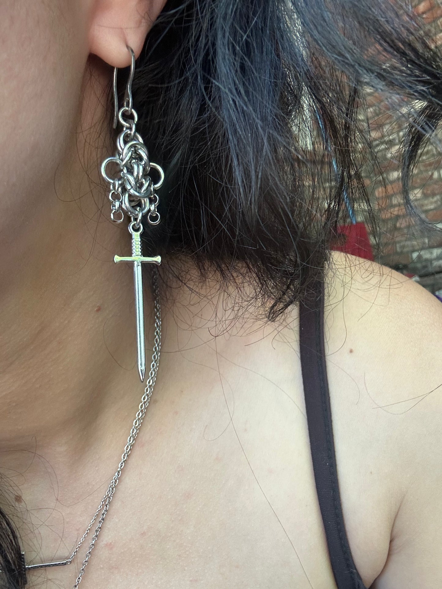 Saint & steel earrings
